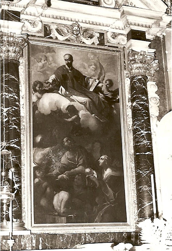 Sant'Ignazio di Loyola in gloria (pala d'altare) by Brandi Giacinto (s